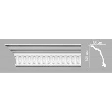 Плинтус потолочный с орнаментом Decomaster 95093/24 (140х85х2400мм)