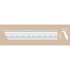 Потолочный плинтус с орнаментом Decomaster DT 23 (80*48*2400)