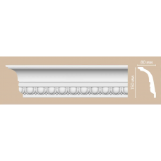 Потолочный плинтус с орнаментом Decomaster DT 168 (150*80*2400)