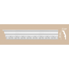 Потолочный плинтус с орнаментом Decomaster DT 33 (80*35*2400)