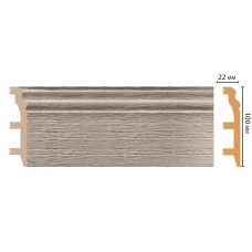 Цветной напольный плинтус Decomaster D232-77 ДМ (100*22*2400 мм)
